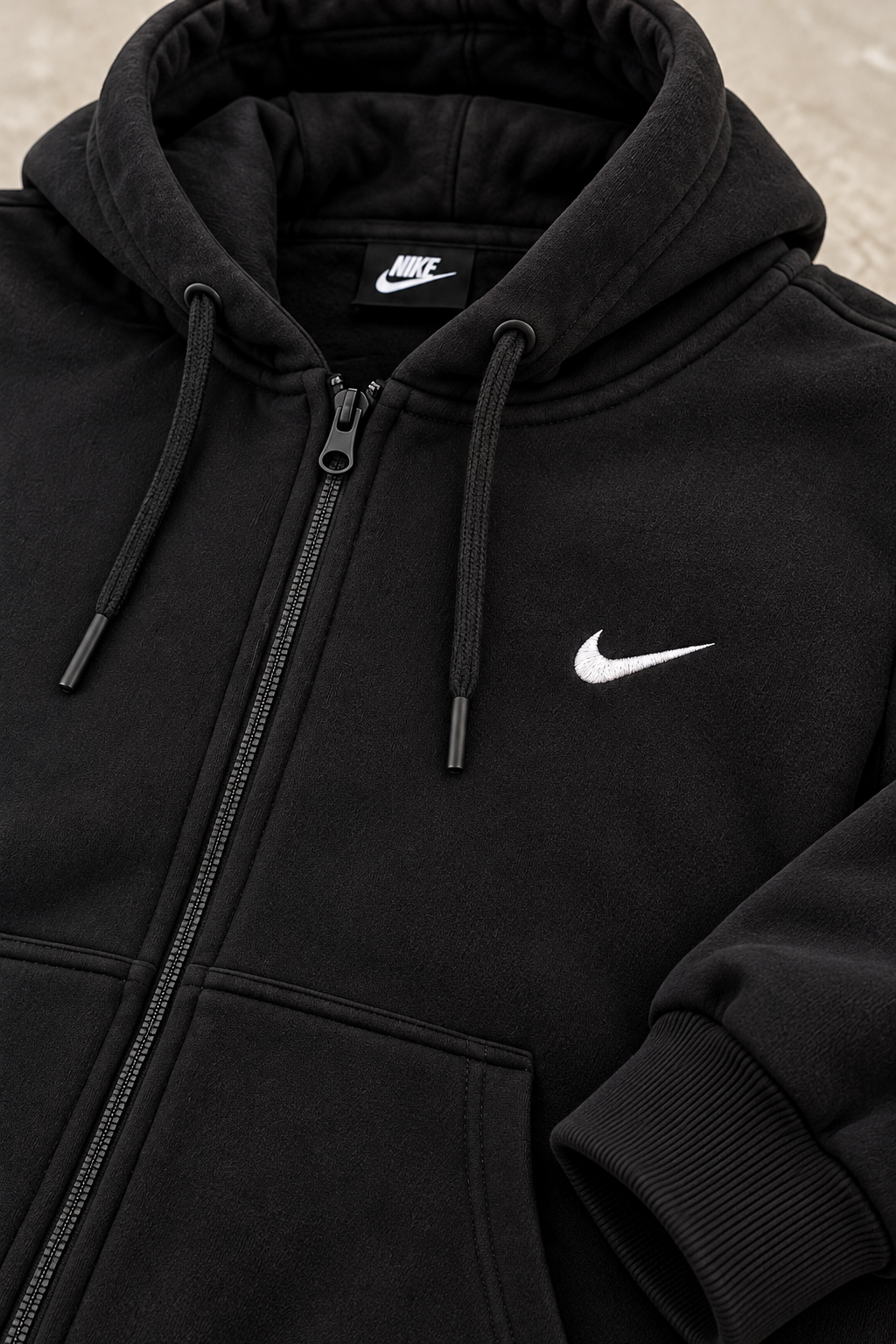 Hanorac cu fermoar – Black