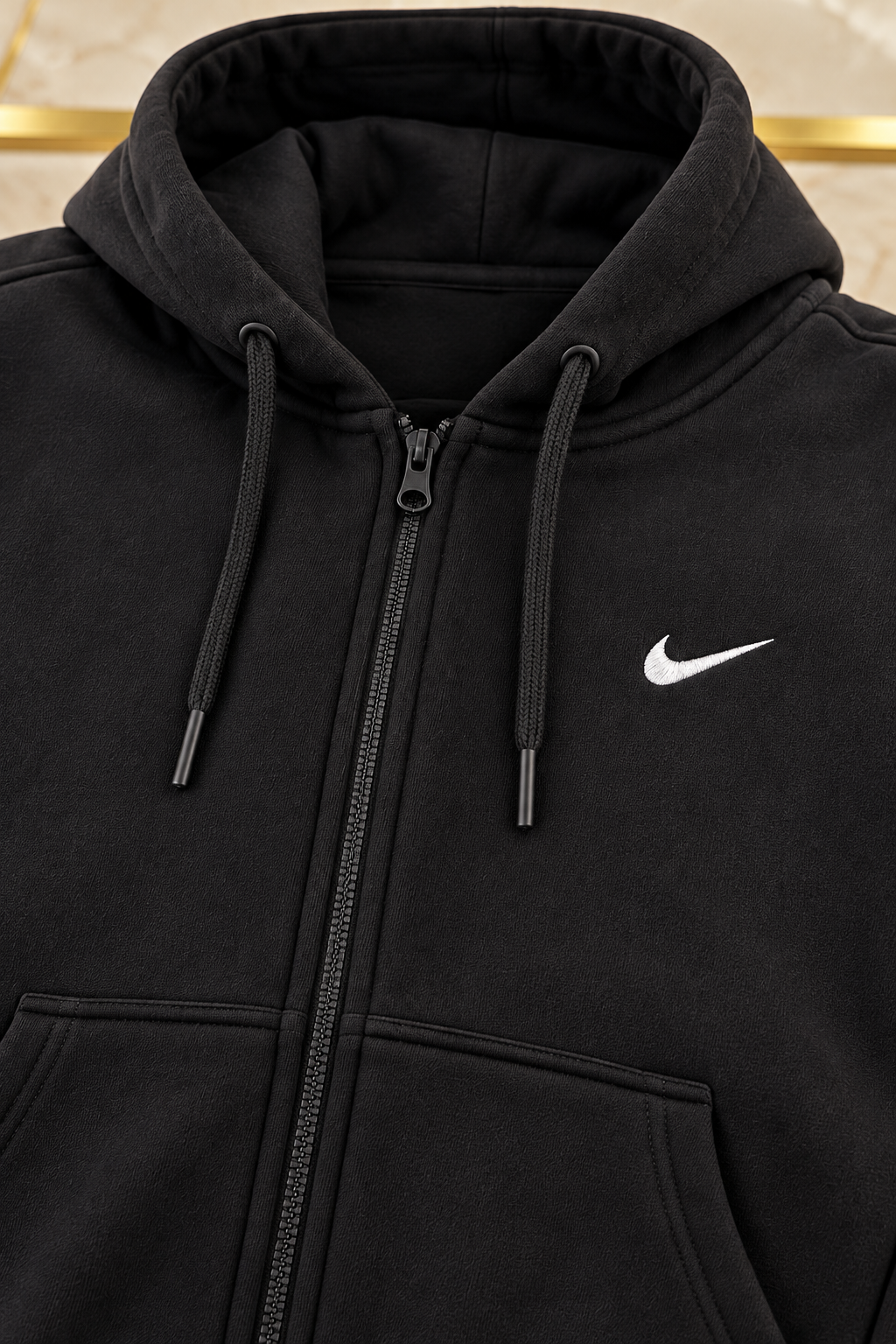 Hanorac cu fermoar – Black