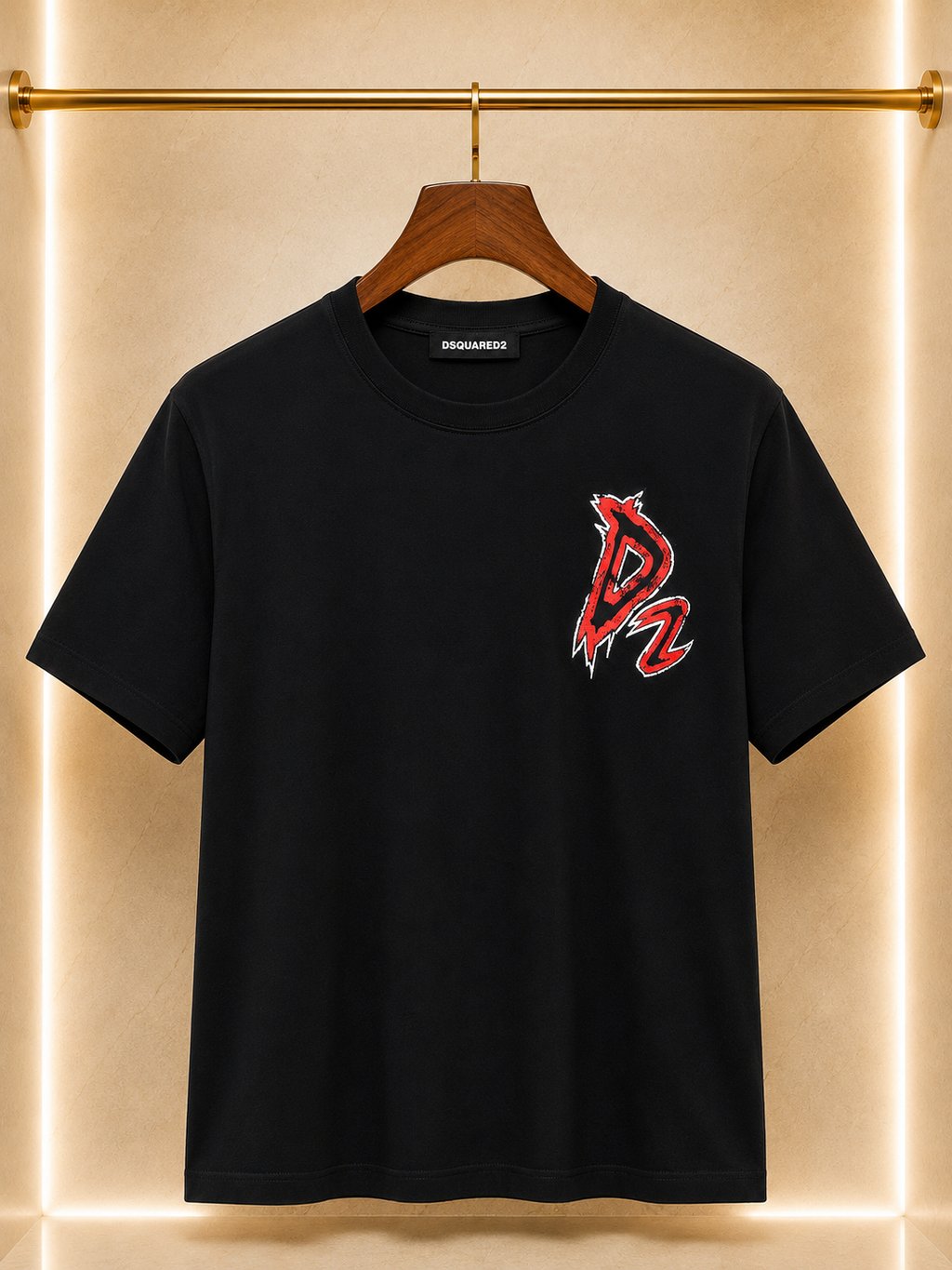 Dsquared2 Tricou Premium Bărbați Negru – Devil Graphic