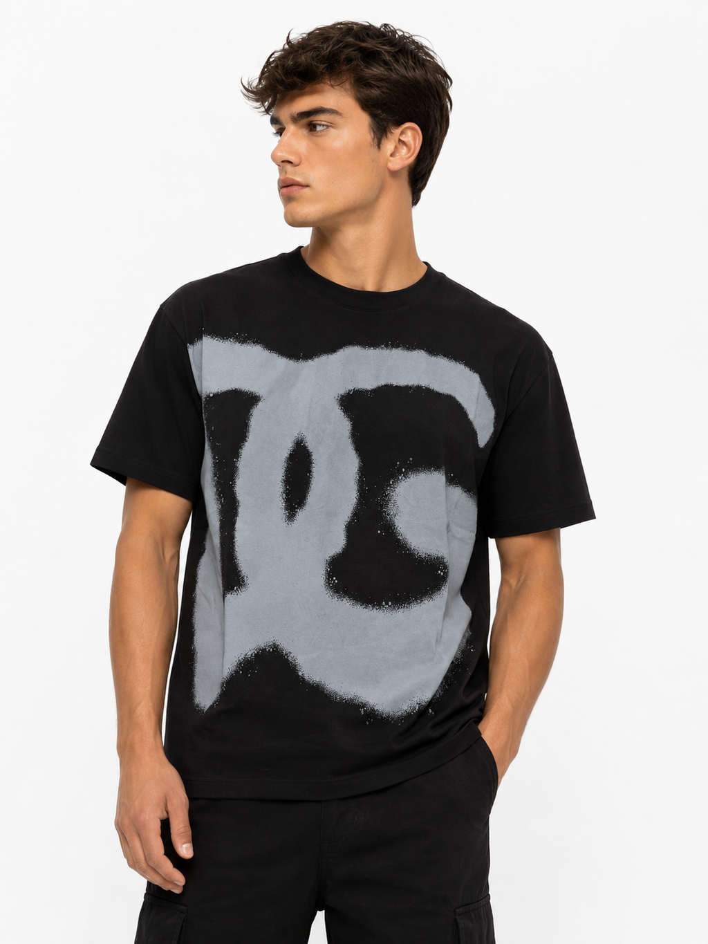 Dolce & Gabbana Tricou Premium Bărbați Negru – Logo Grafic Oversized