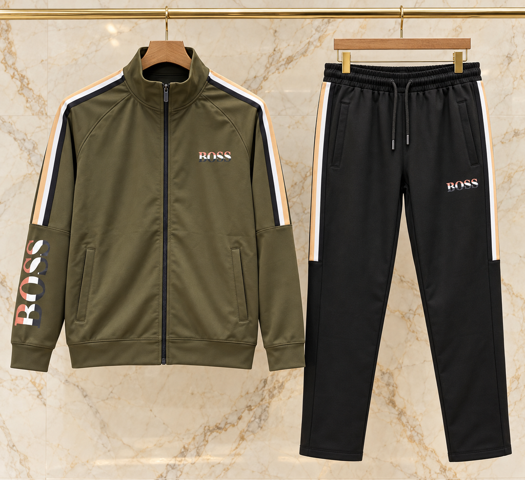 Trening bărbați BOSS - Khaki