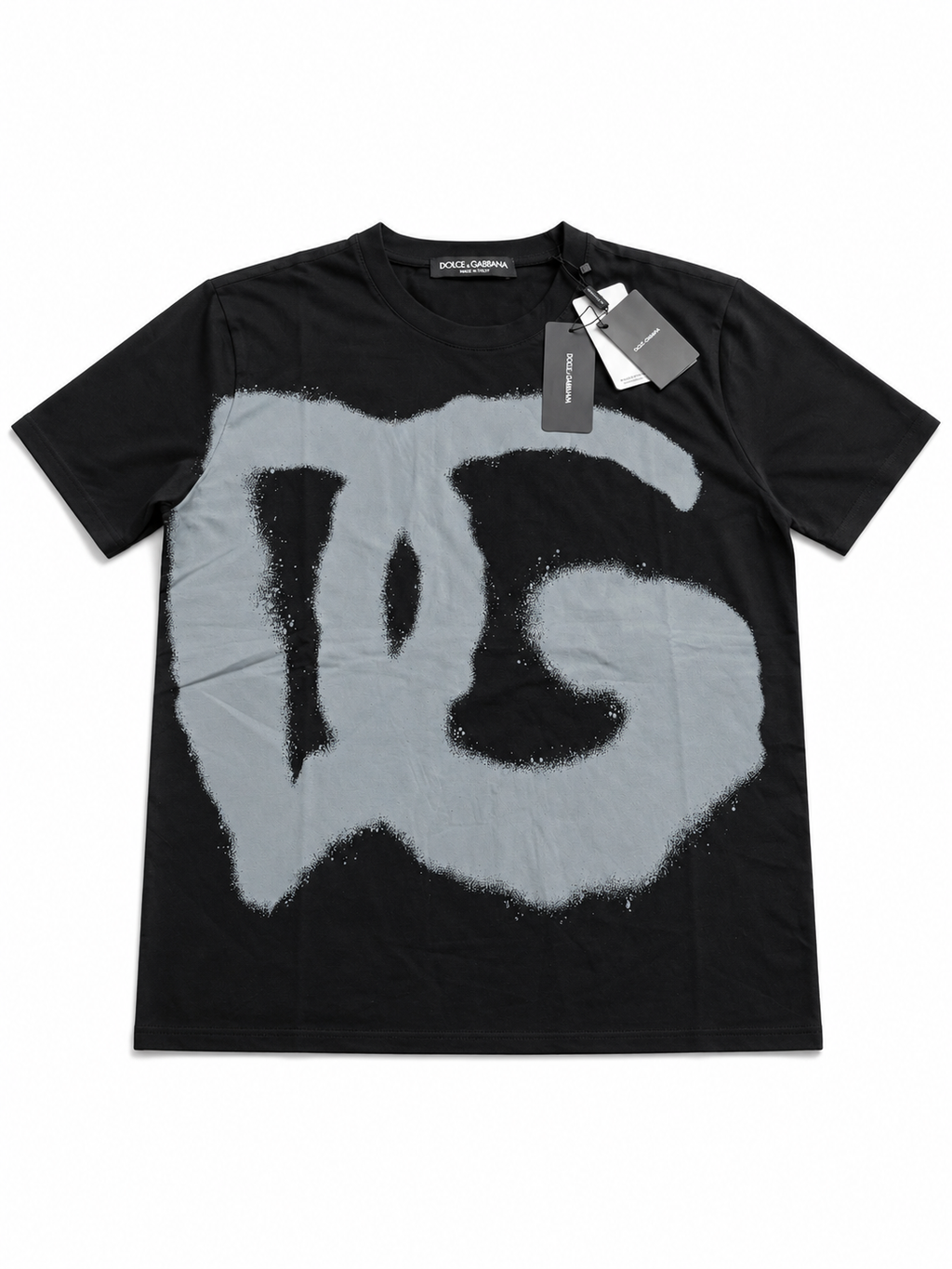 Dolce & Gabbana Tricou Premium Bărbați Negru – Logo Grafic Oversized