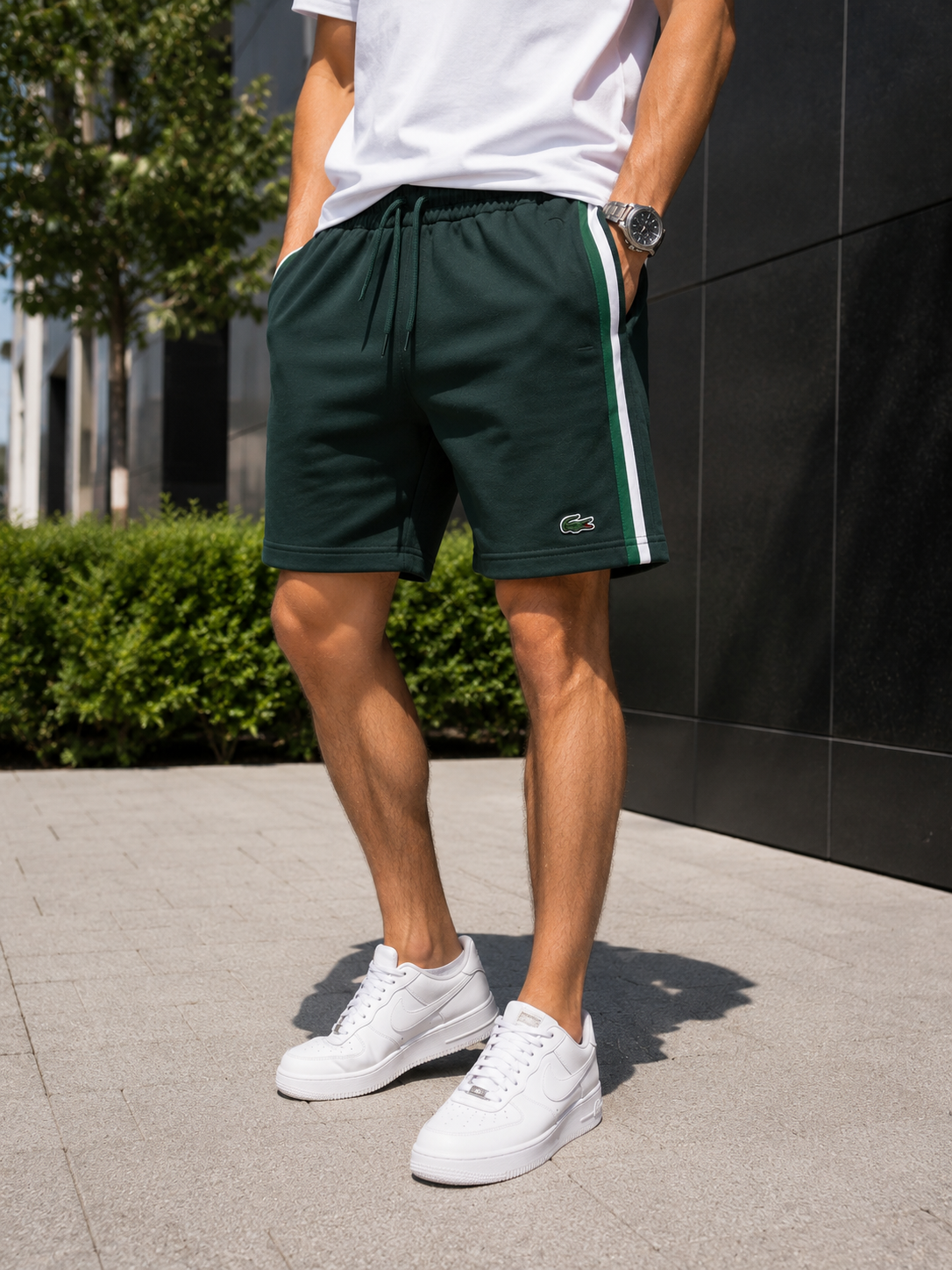 Pantaloni scurți Lacoste – Verde închis