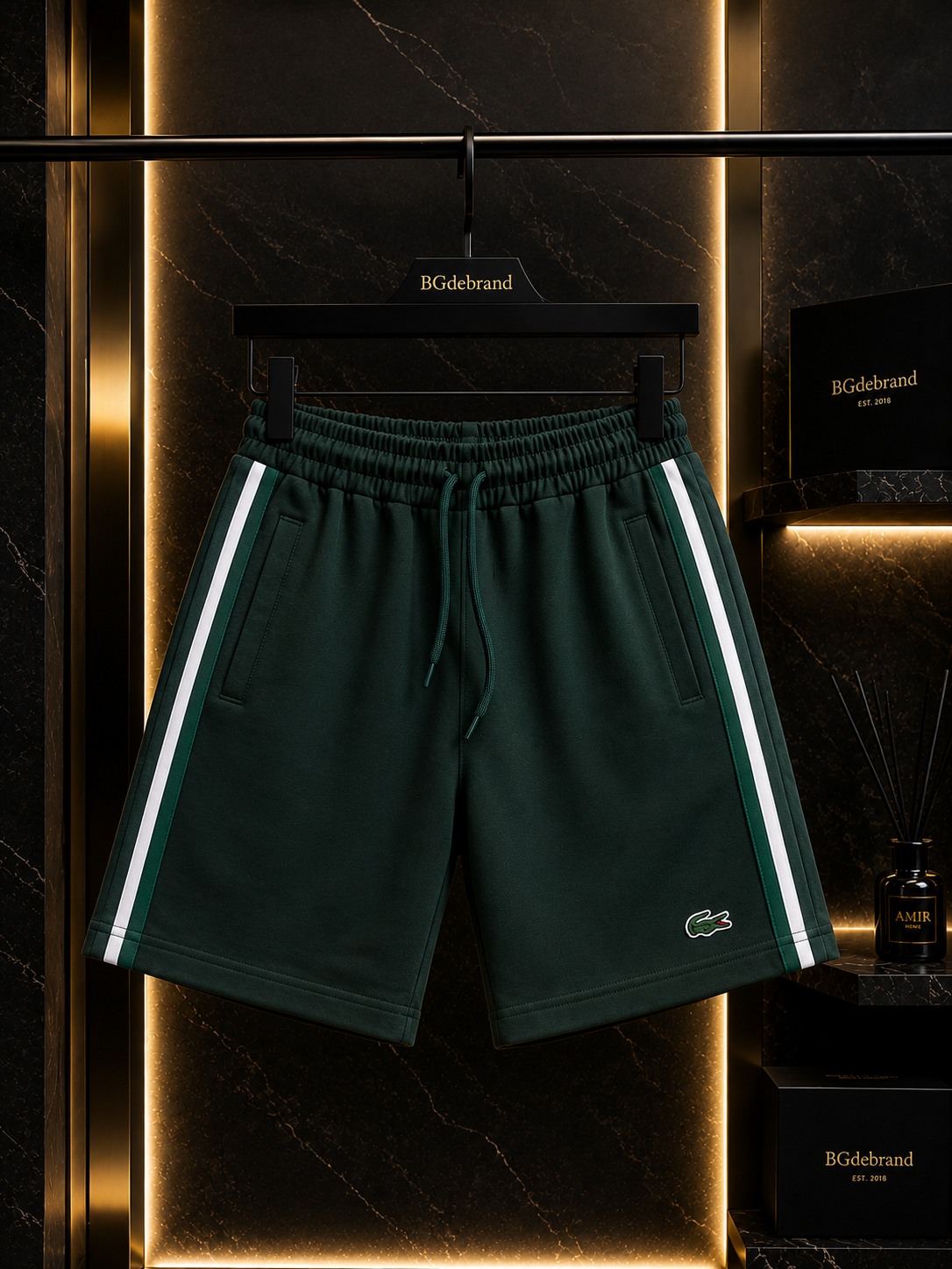 Pantaloni scurți Lacoste – Verde închis