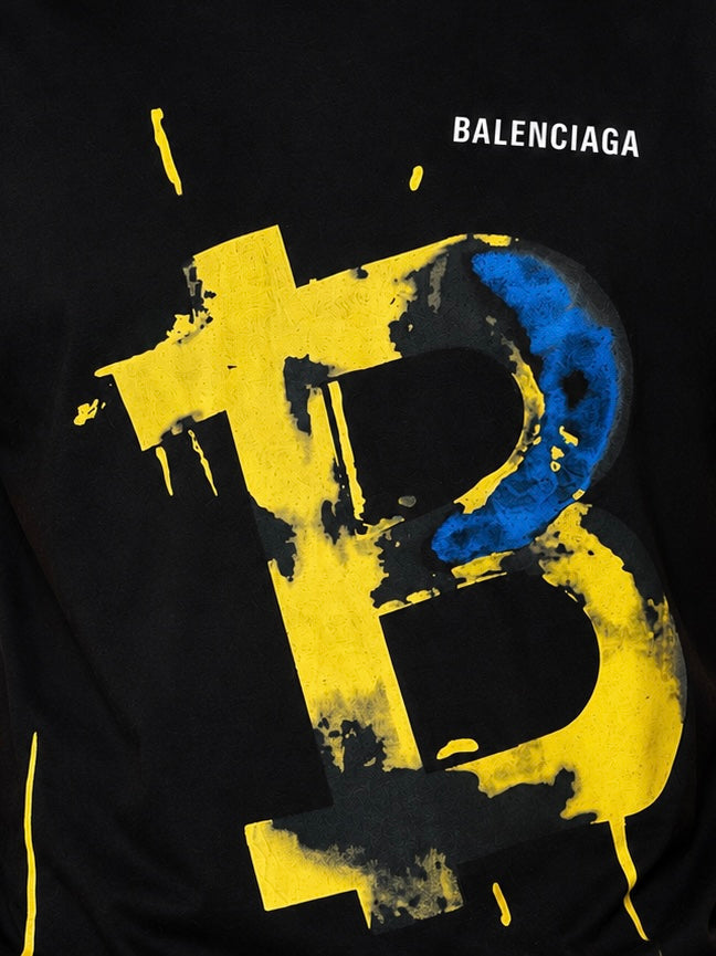Balenciaga Tricou Premium Bărbați Negru