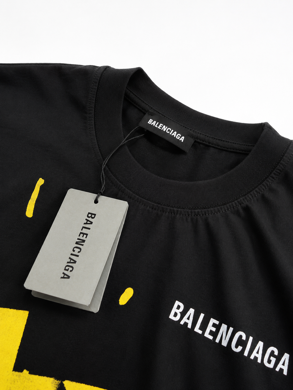 Balenciaga Tricou Premium Bărbați Negru