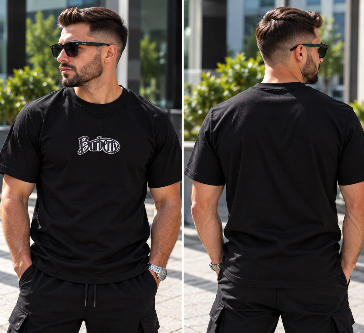 Burberry Black T-Shirt - purtat