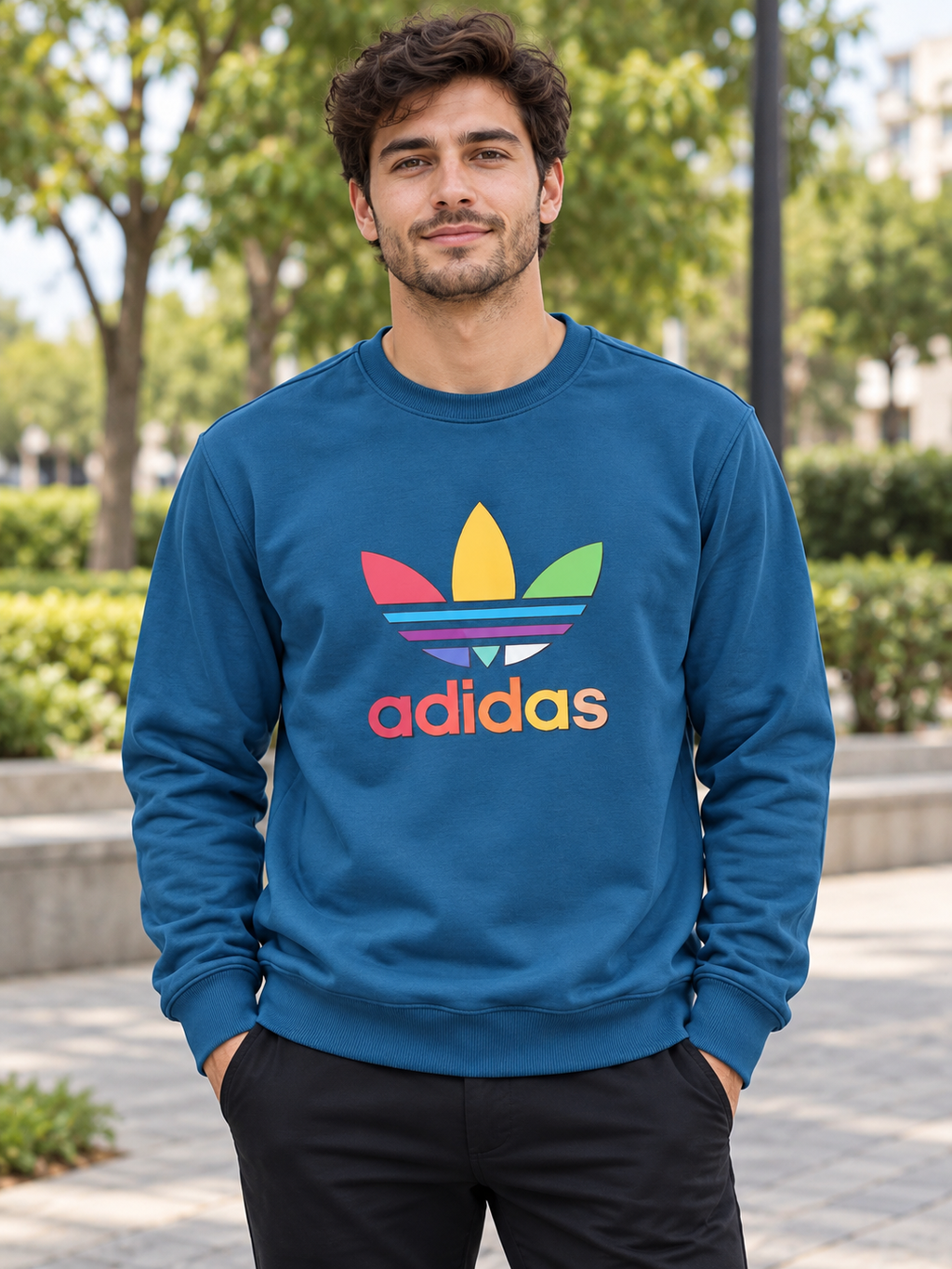 Bluză Adidas albastră