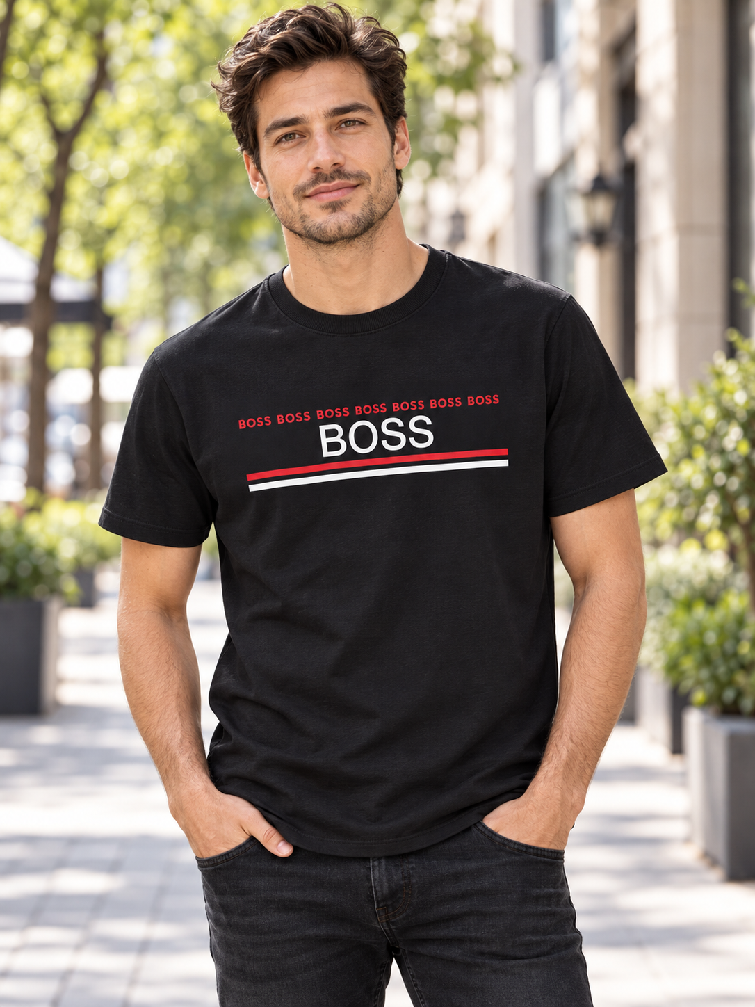 01 - Boss T-shirt Black