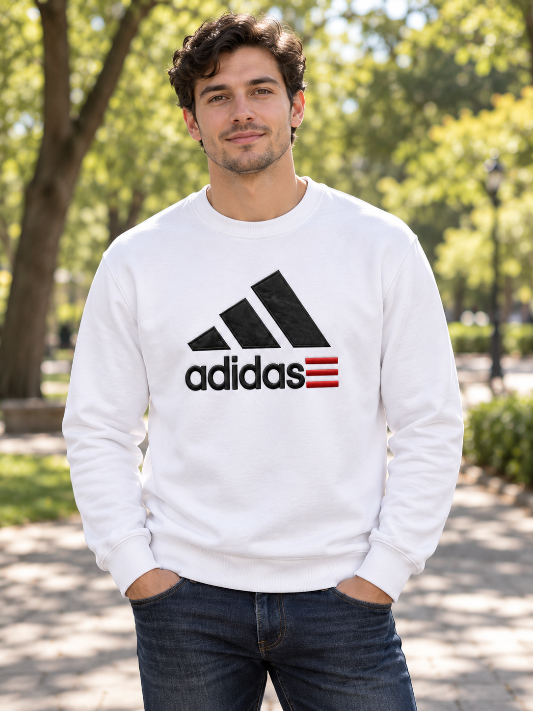 08 - Bluză Adidas - Albă