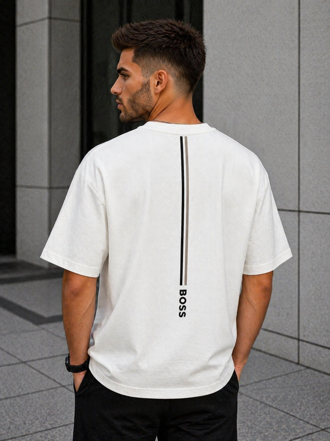 Tricou Boss White
