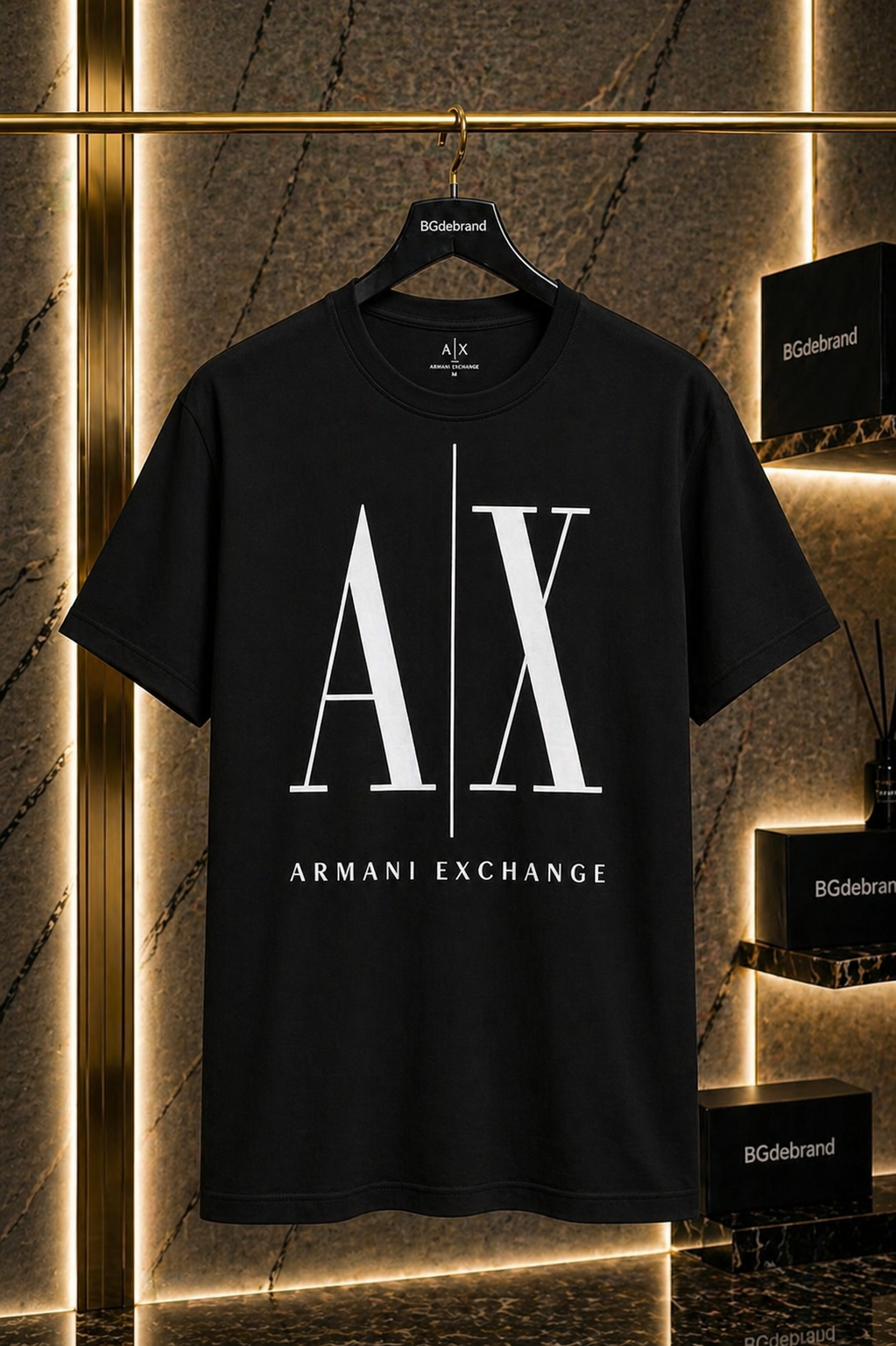 Tricou Armani Exchange - black