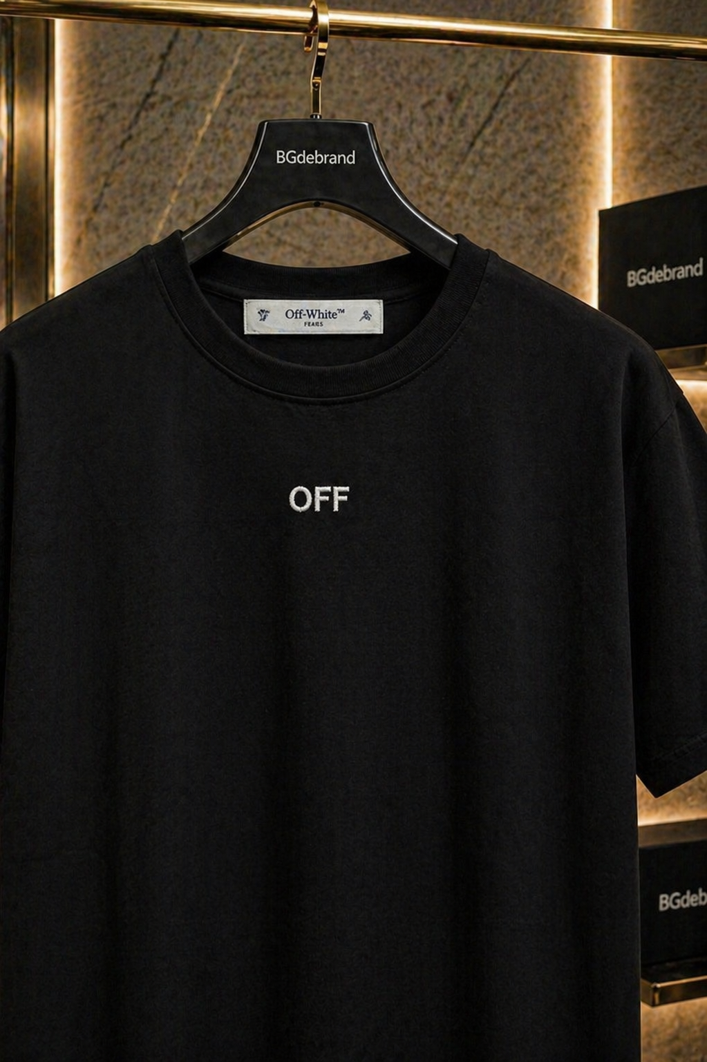 Tricou Off White Black