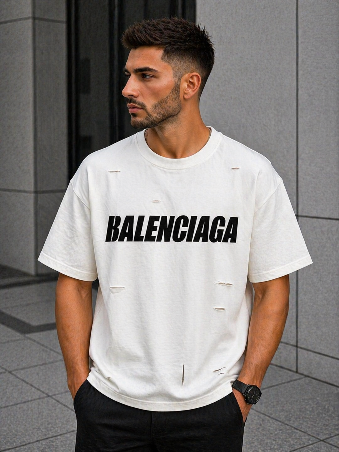 Tricou Balenciaga White