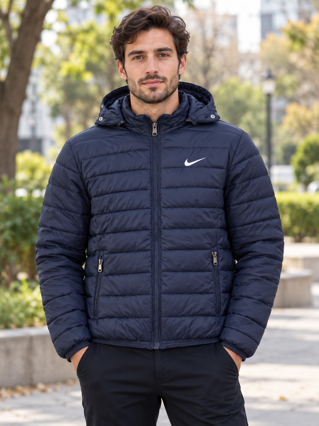Geacă Nike bleumarin