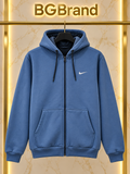 Hanorac Nike albastru cu fermoar