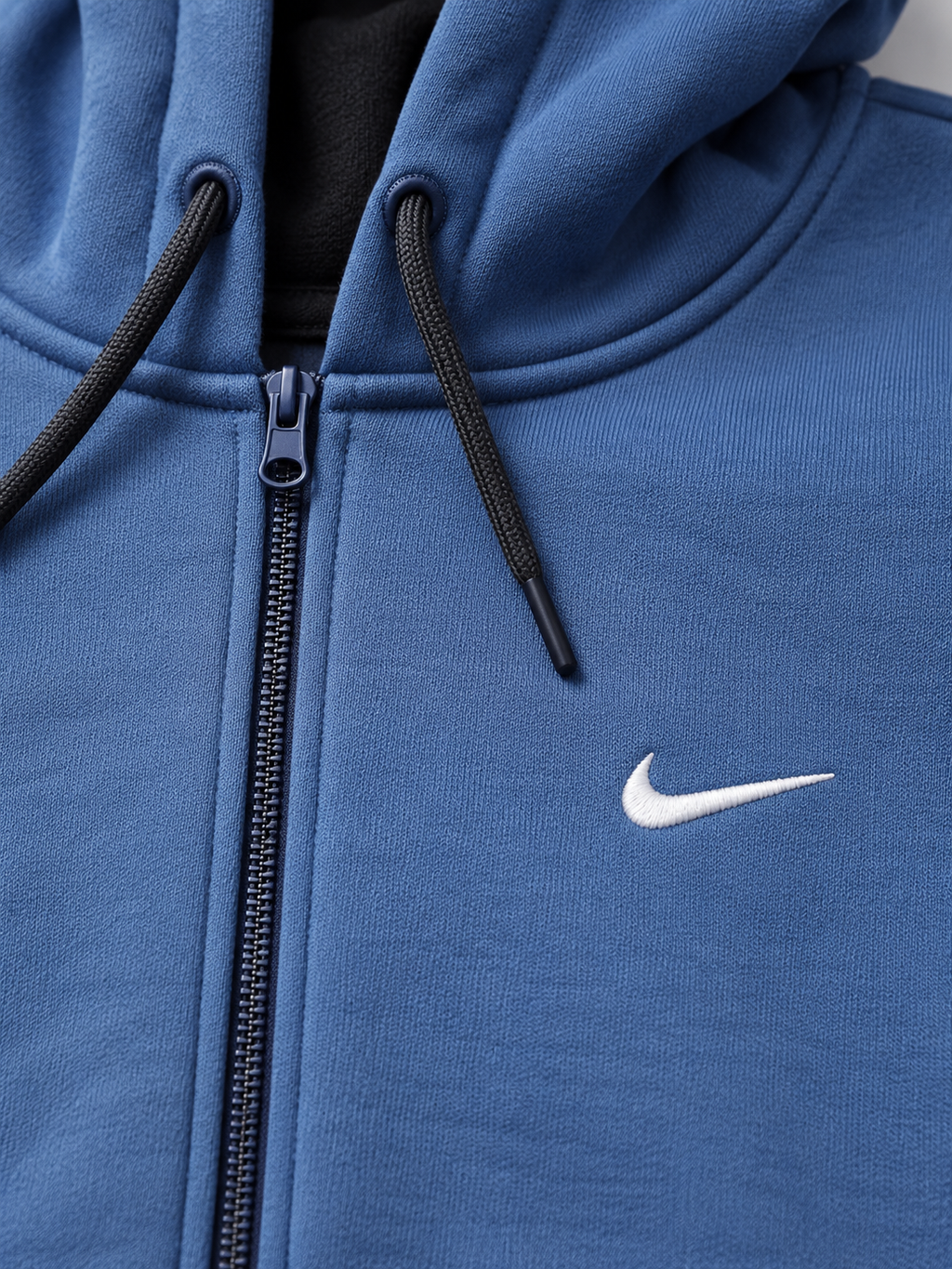 Hanorac Nike albastru cu fermoar