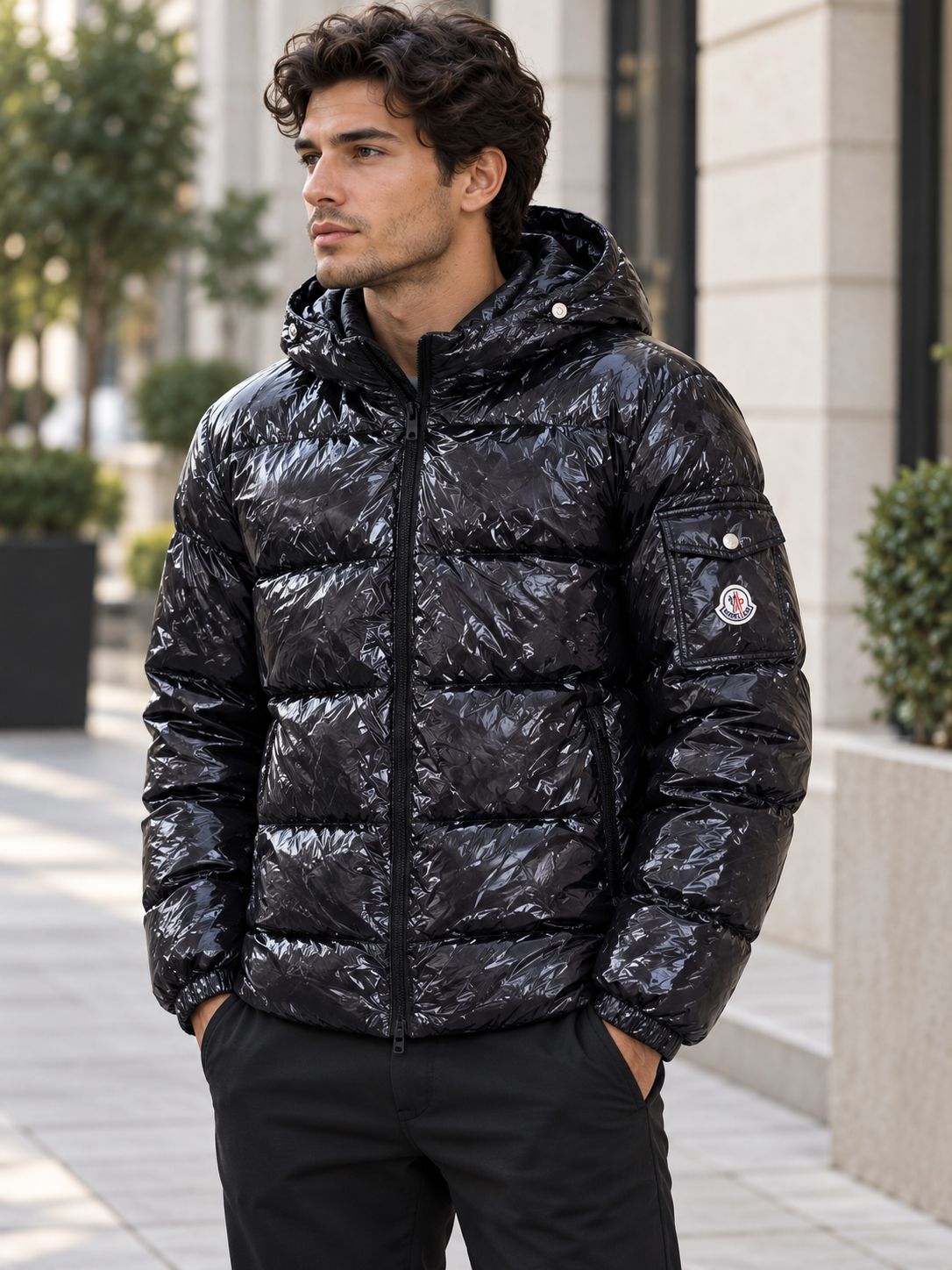 Geacă Moncler premium black 2026