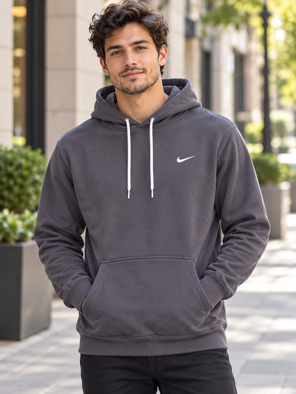 Hanorac Nike gri