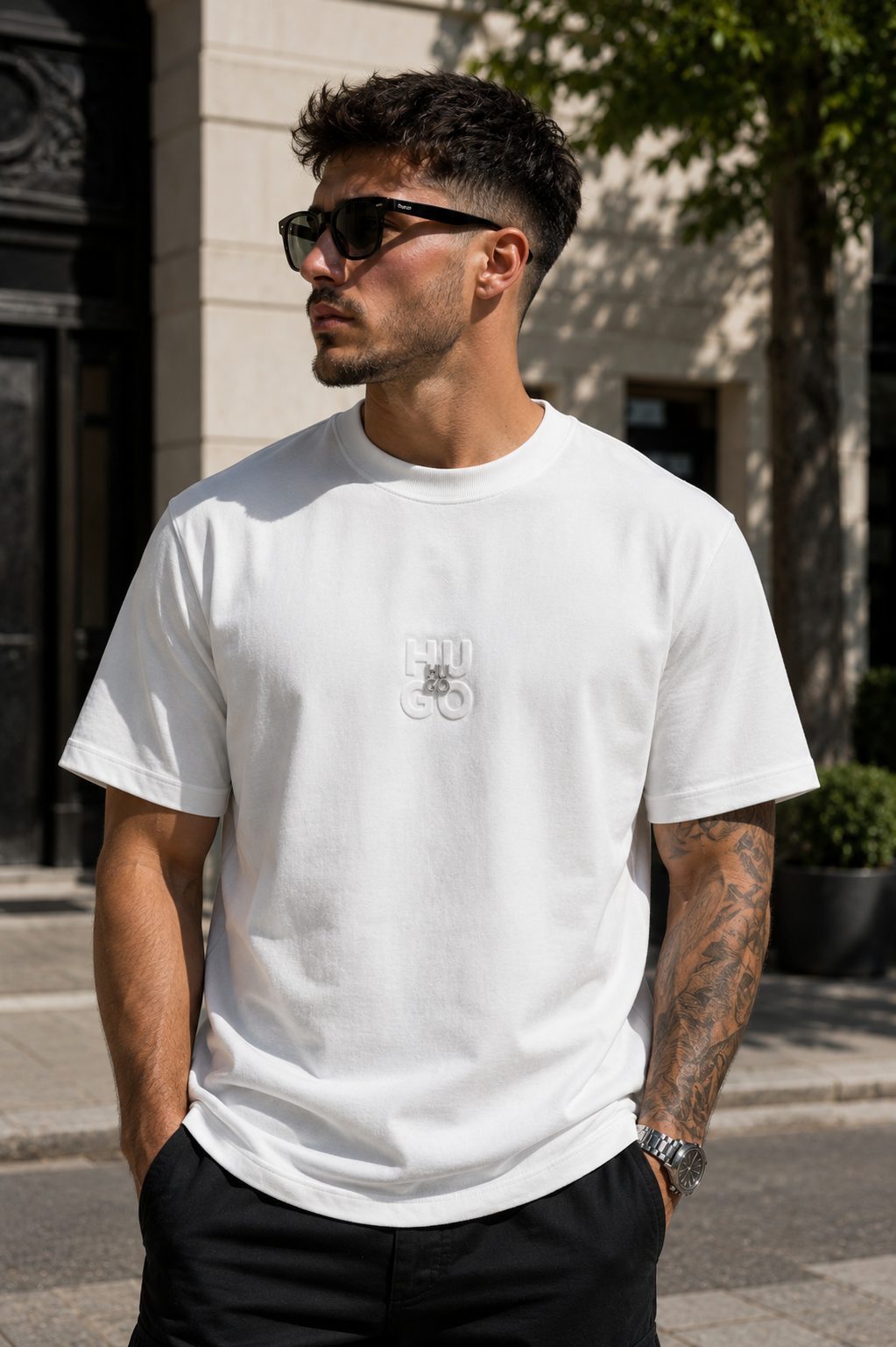 A - Hugo T-shirt - White Premium
