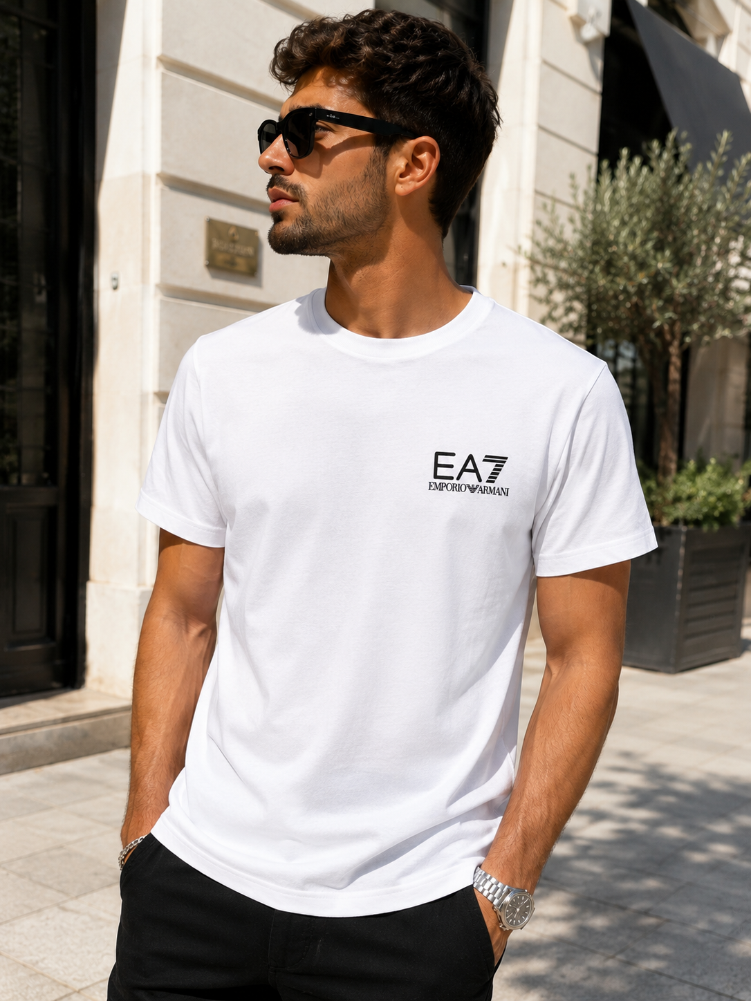 A - EA7 T-shirt - White