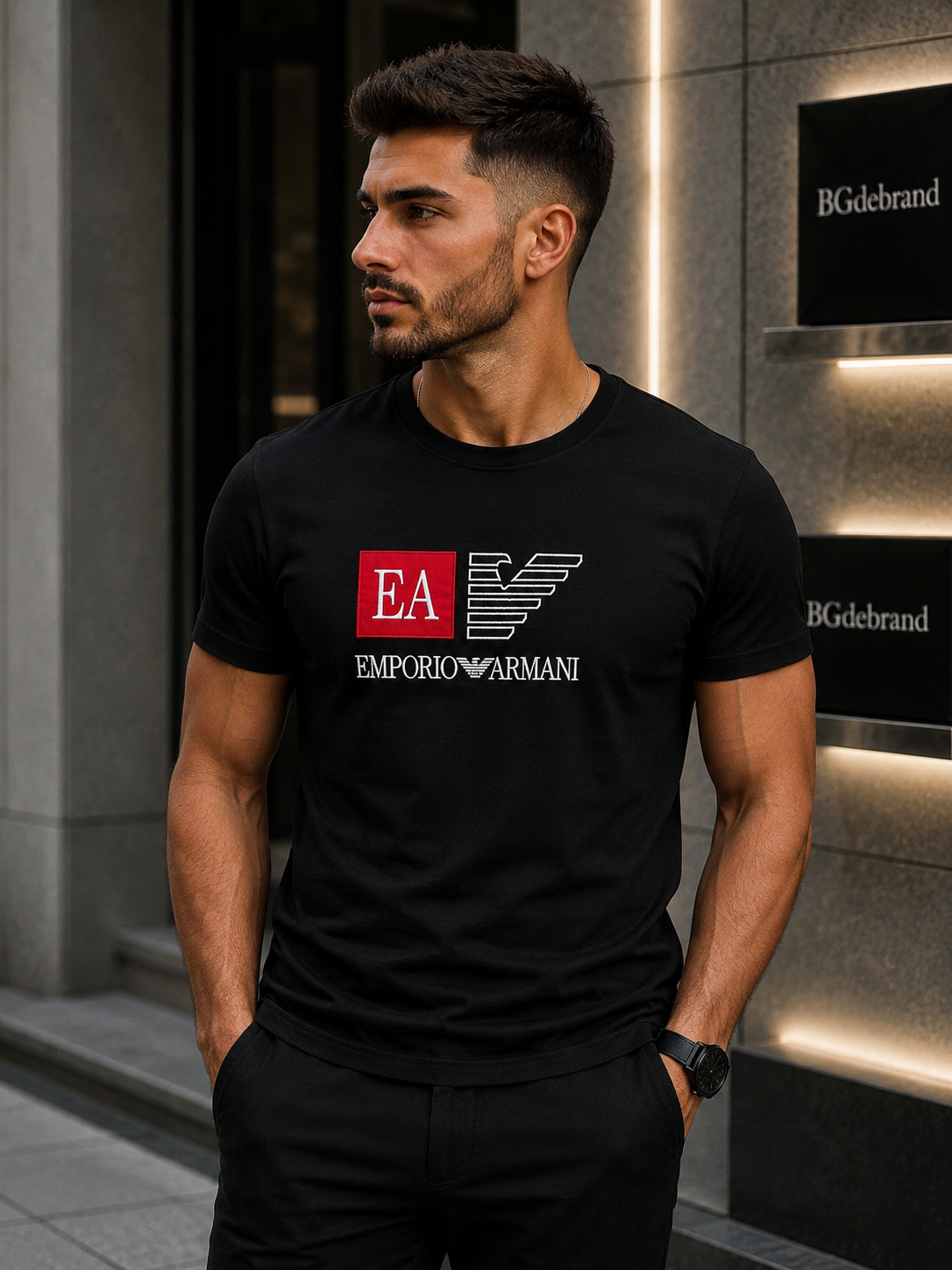 Tricou Emporio Armani - black