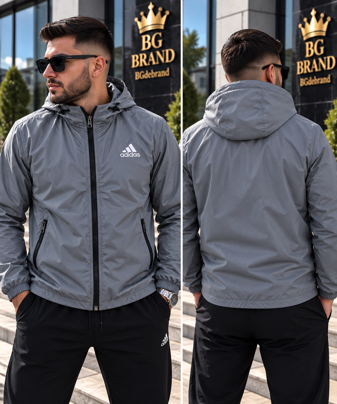 Geaca Adidas - Gri