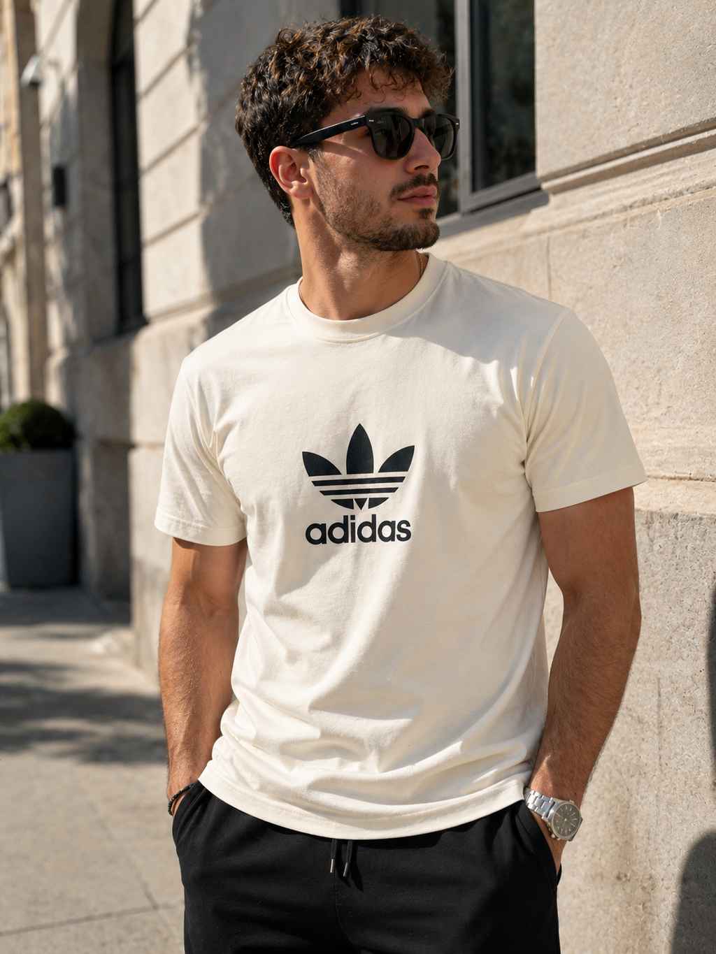 T-Shirt Adidas - crem