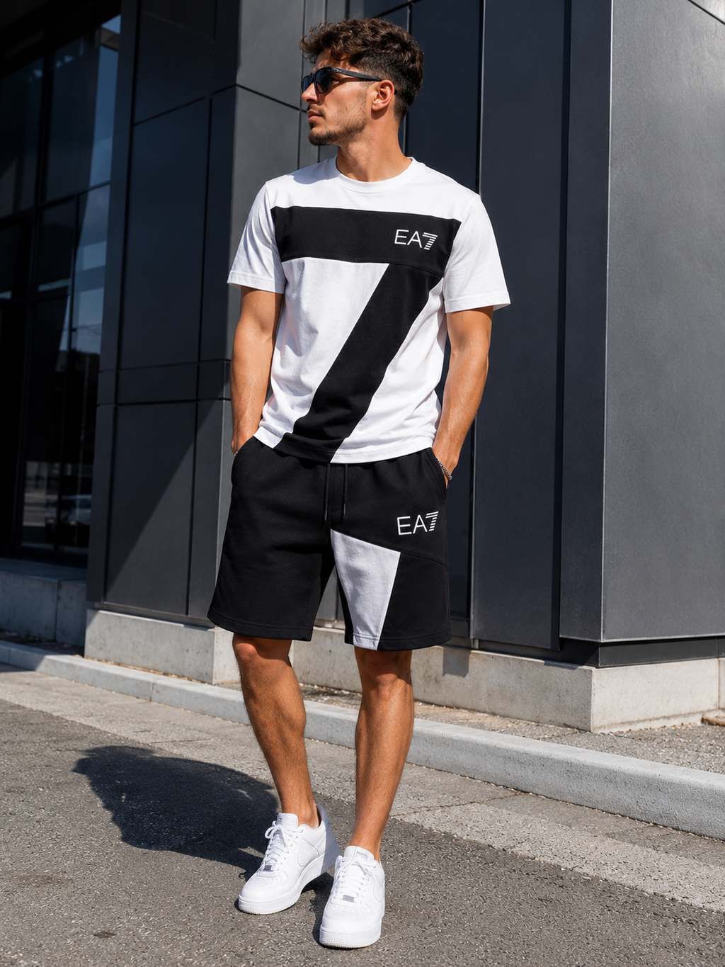 Compleu EA7 - White&Black