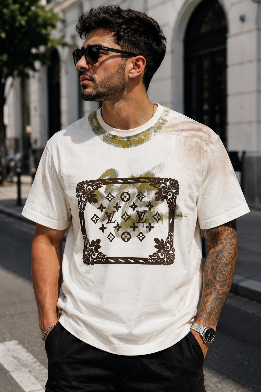 A - Louis Vuitton Oversize - White