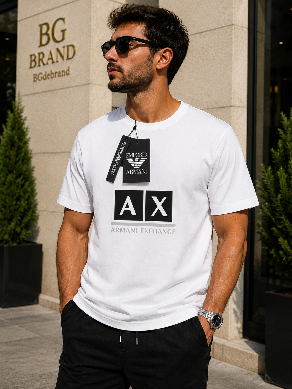12 - AX - T-shirt White