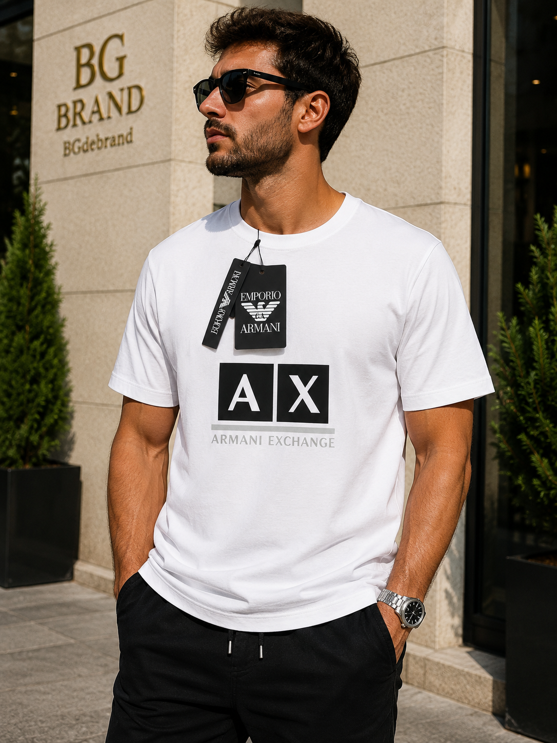 12 - AX - T-shirt White