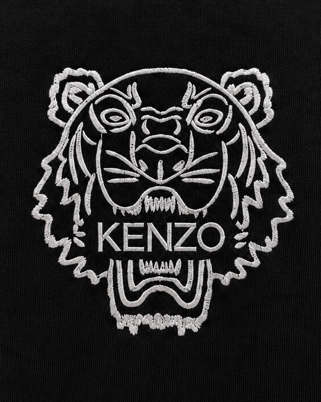 Kenzo Tricou Negru Bărbați cu Logo Brodat