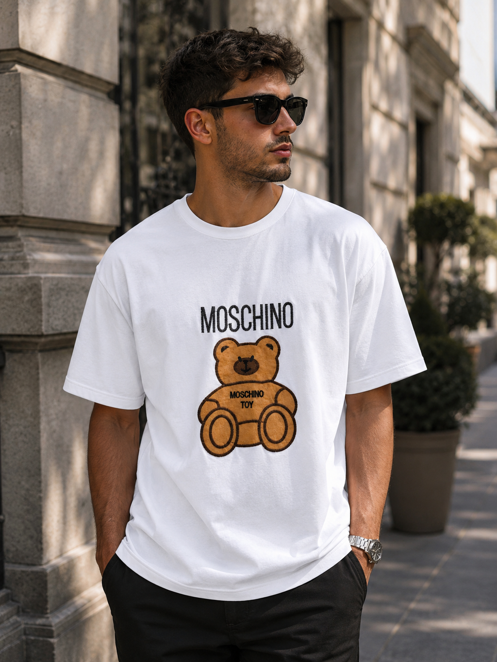 Moschino Teddy Bear – White