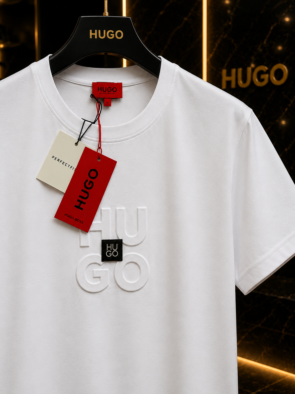 Premium Tricou Hugo - White