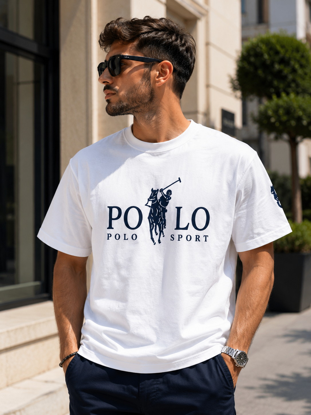 A - Polo T-Shirt White