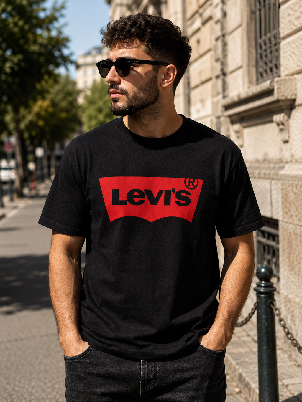 A - Levis T-shirt - black