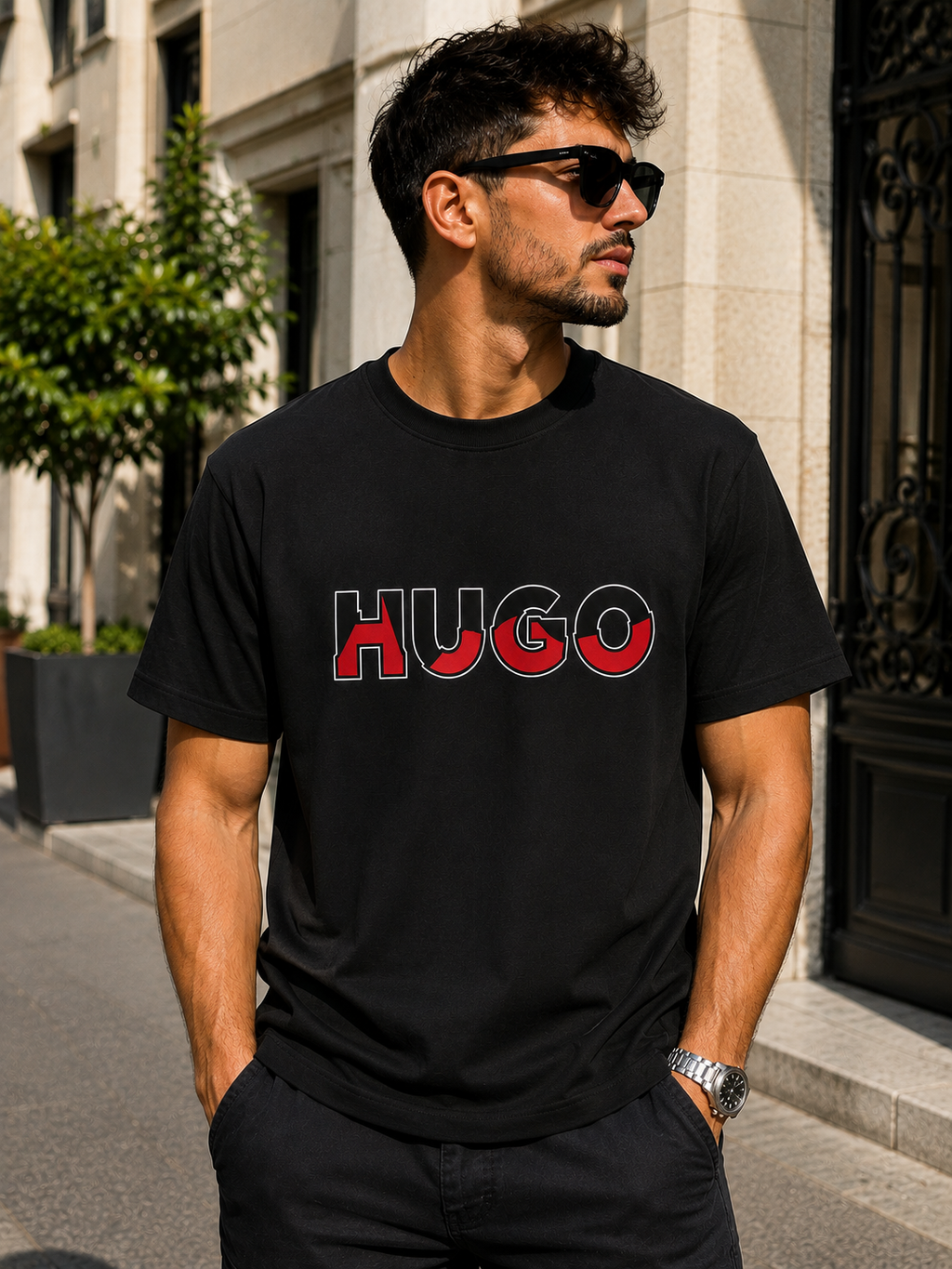 07 - Hugo T-shirt - Black