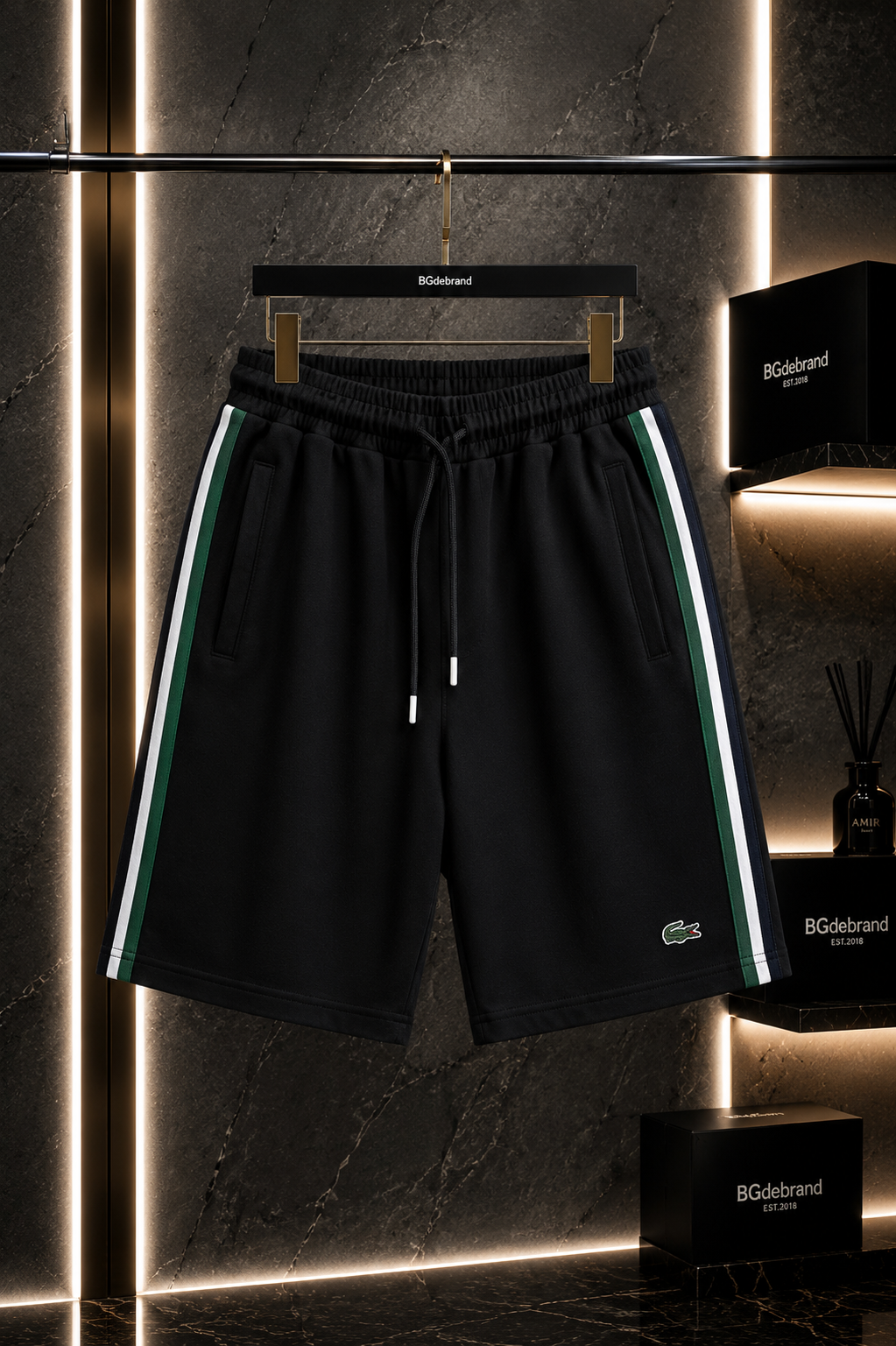 Pantaloni Scurți Lacoste - Black