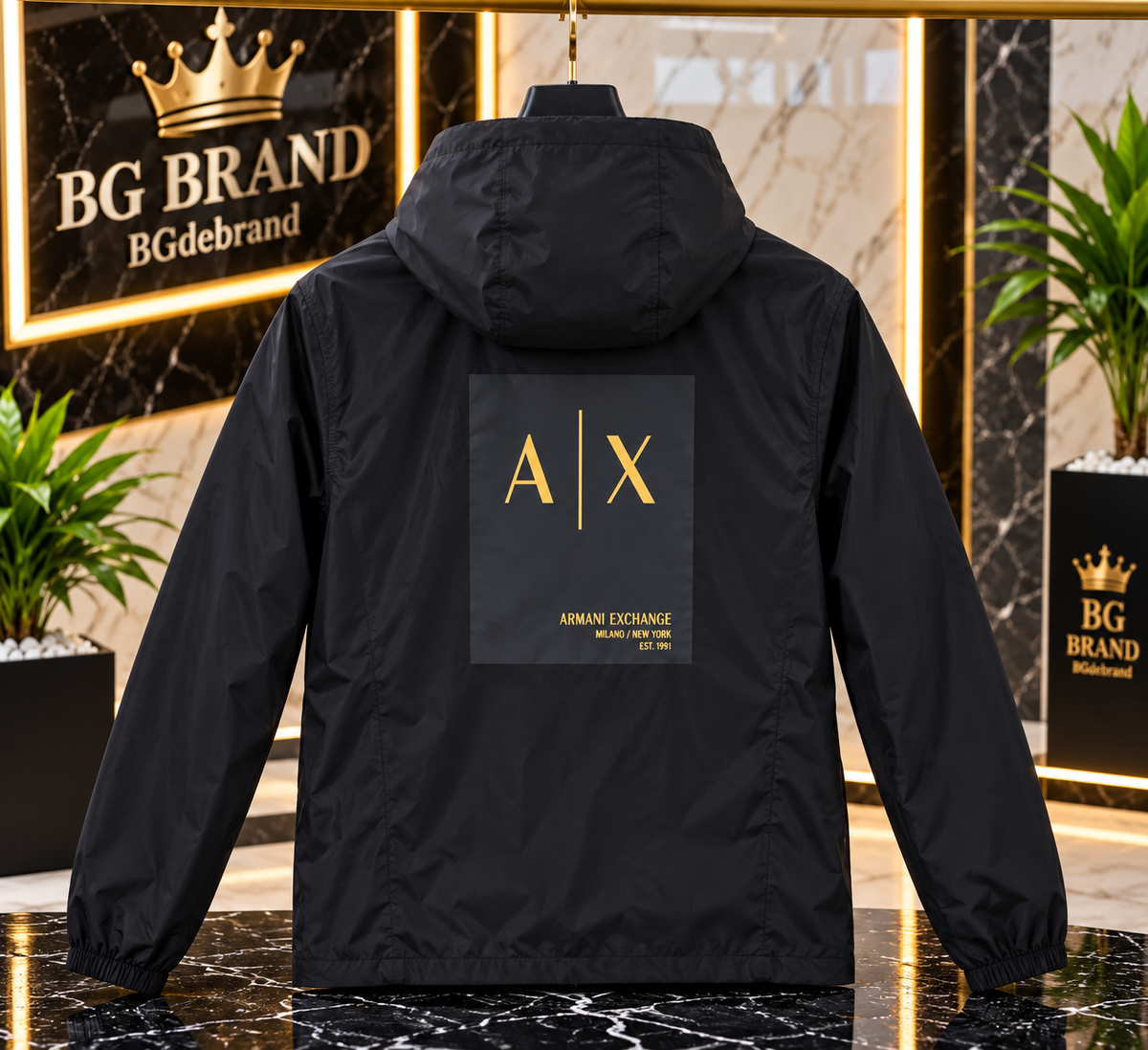 01 - Geaca Armani Exchange - Negru