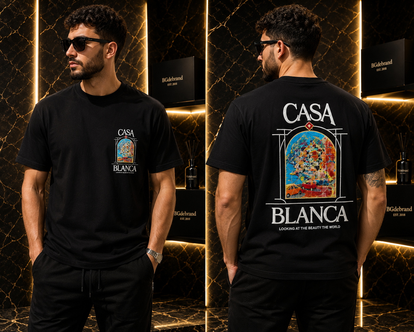 A - Casablanca T-Shirt - Black