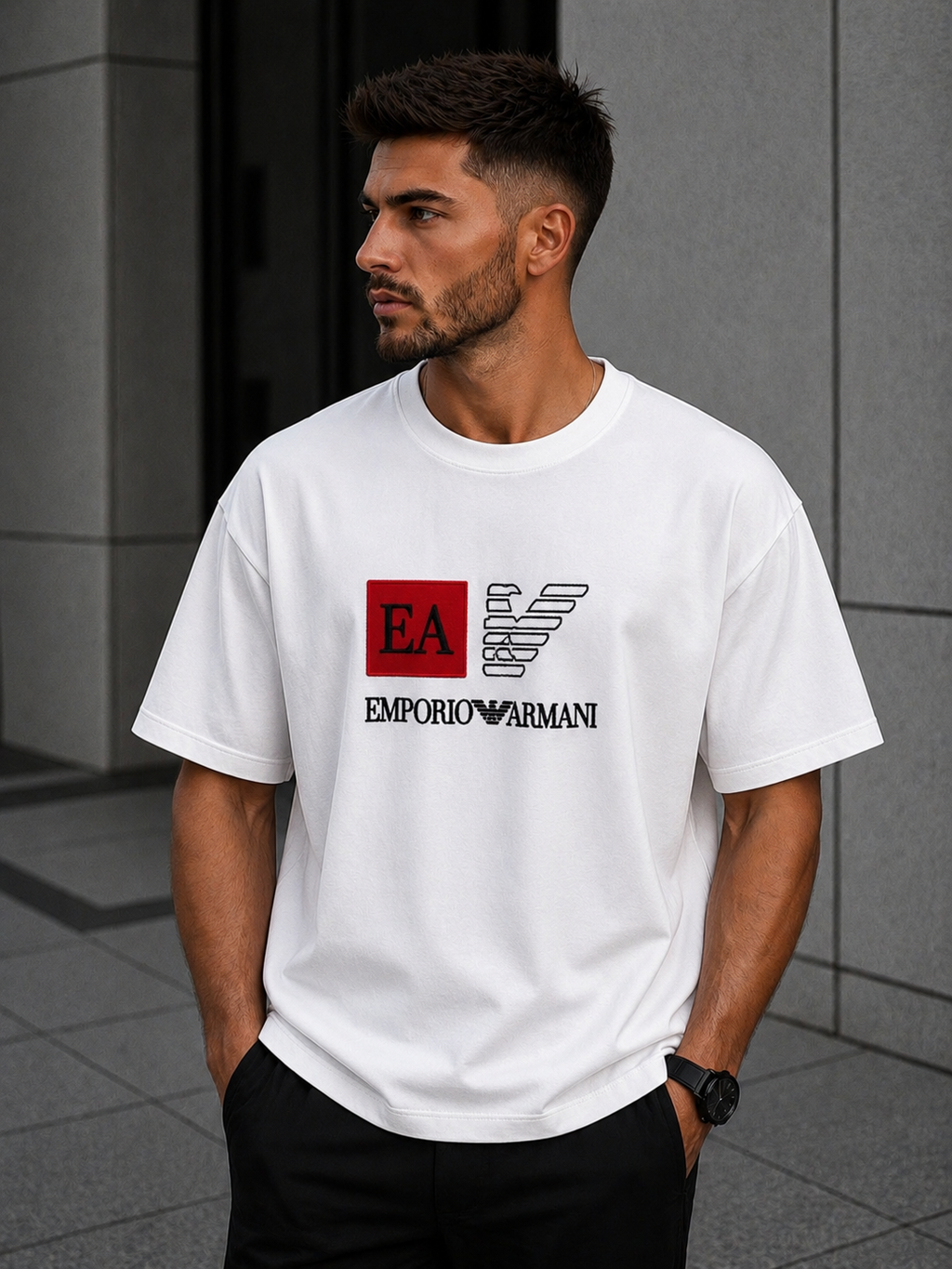 Tricou Emporio Armani - white