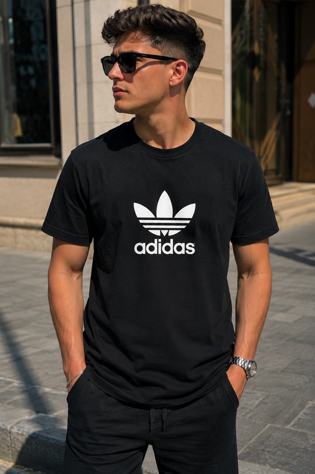 Adidas - Black T-Shirt
