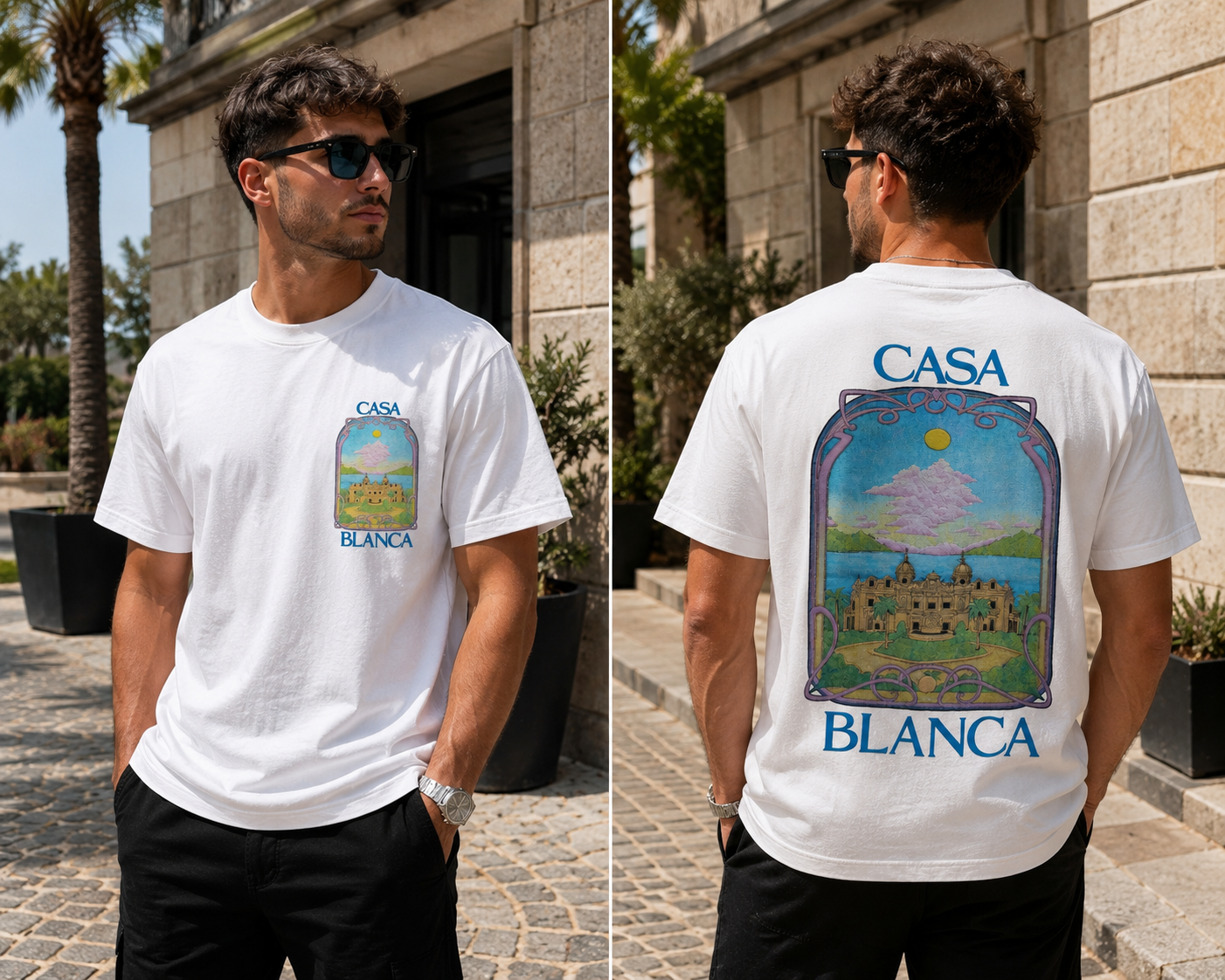 A - Casablanca T-shirt - Premium White