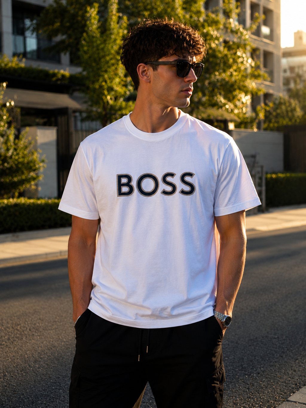 Tricou Boss - White