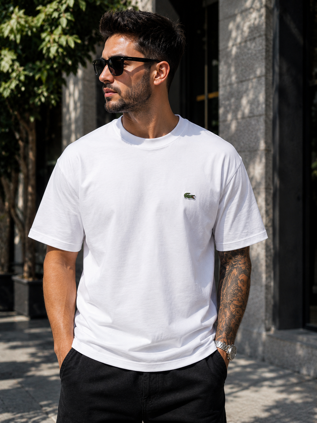 A - T-shirt Lacoste - White