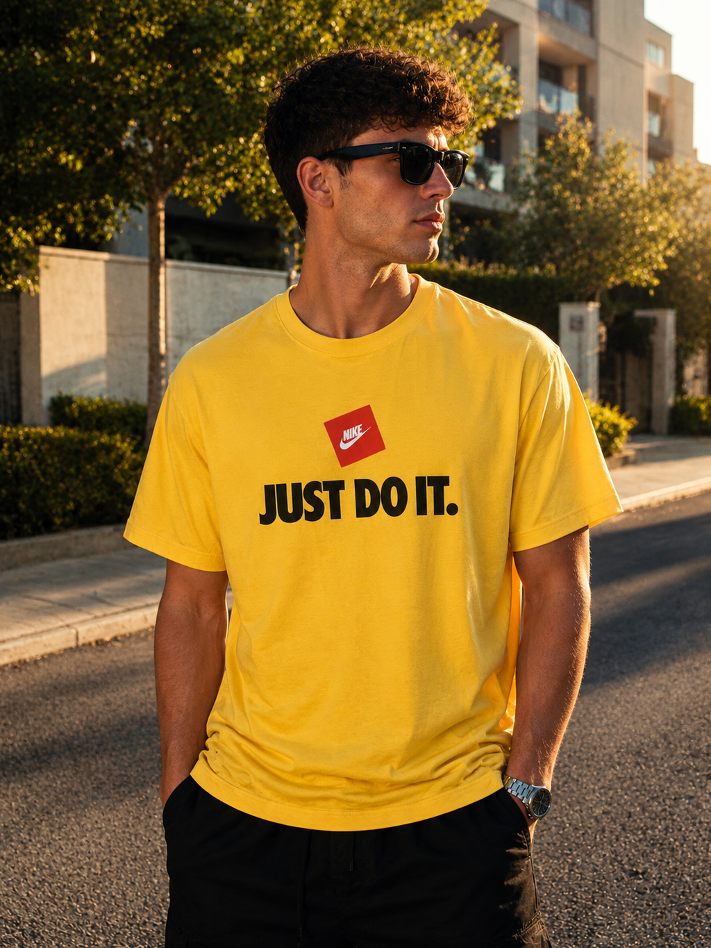 Tricou Nike Yellow - 100% Cutton