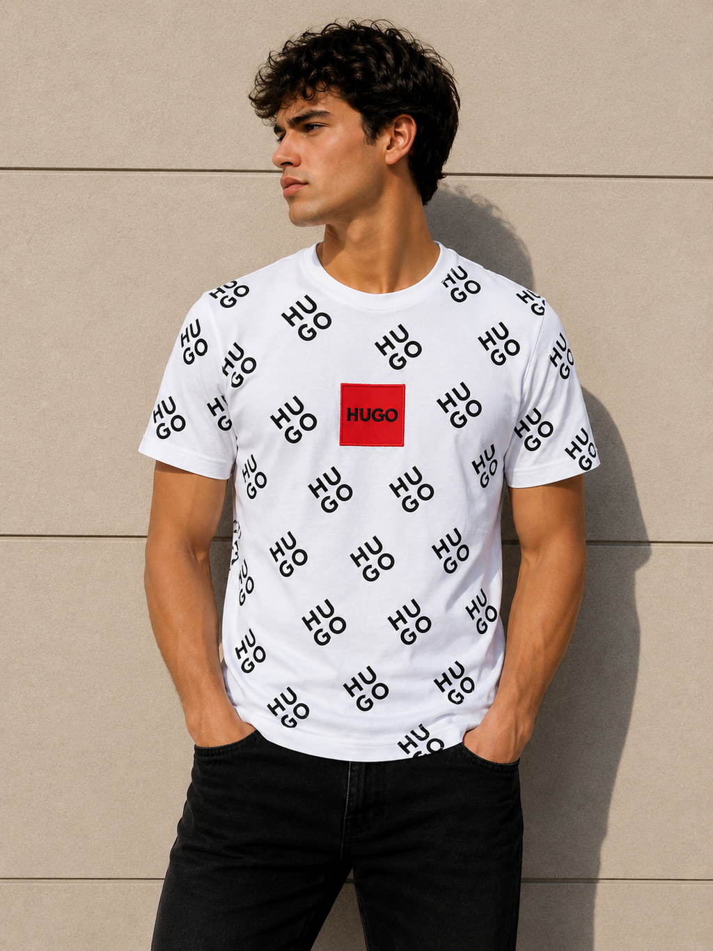 A - T-shirt Hugo - White