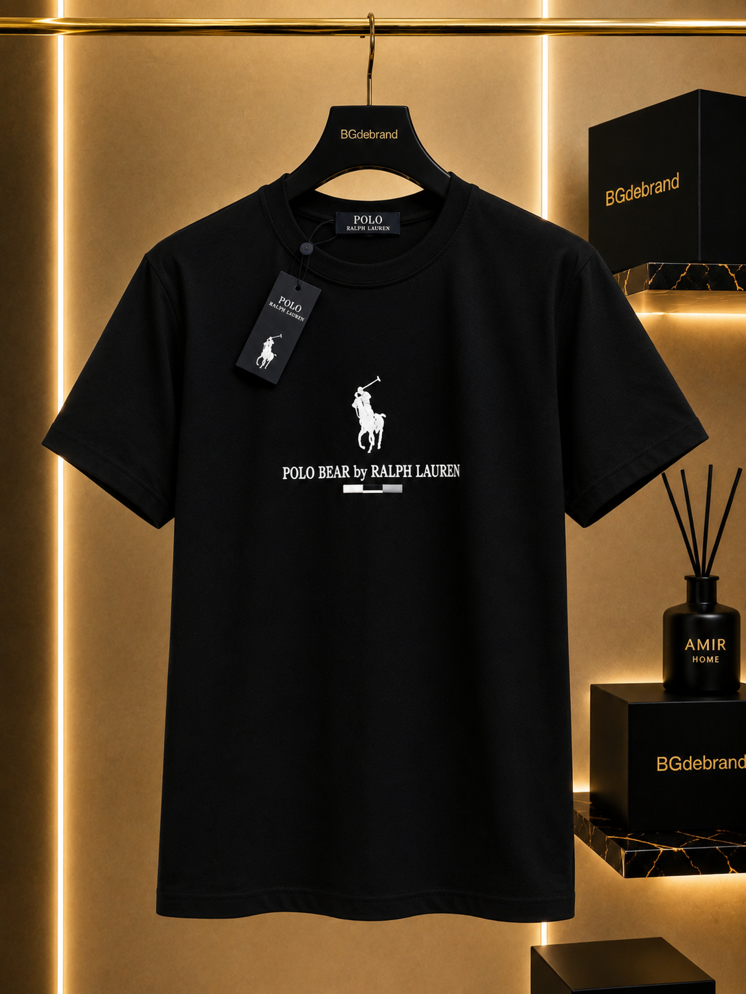 A - Polo T-shirt Black