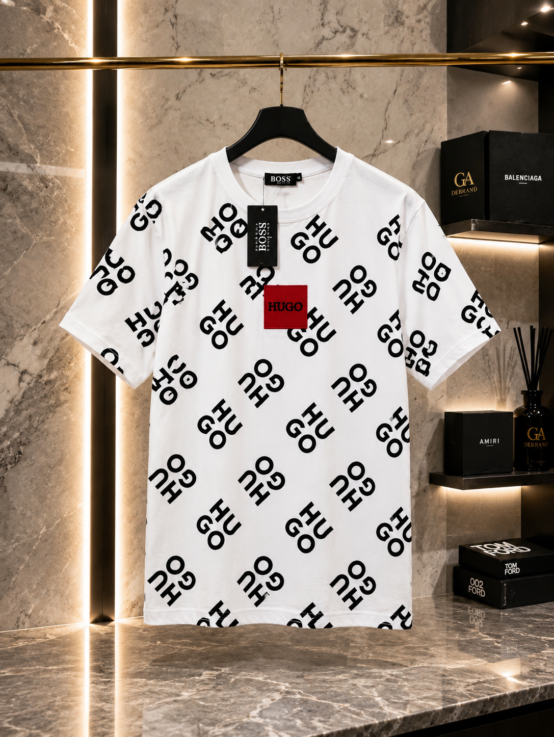 A - T-shirt Hugo - White